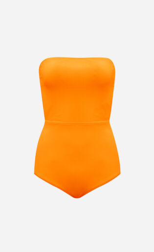 The Amber one-piece Tube swimsuit from front.