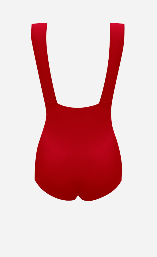 The plunge swimsuit in red